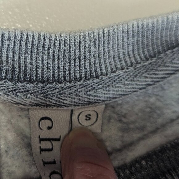 chica-d Size Small *Oversized! Gray Burnout Sweatshirt *Medium, Large - Picture 8 of 11